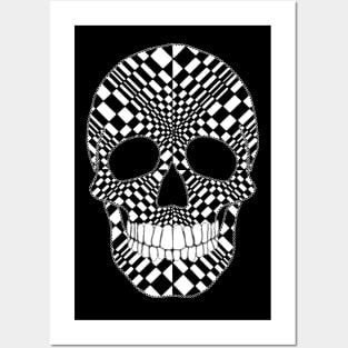 Two Tone Skull Posters and Art